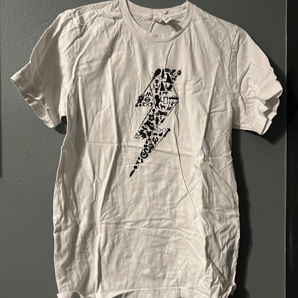 Harry Potter themed white t shirt
